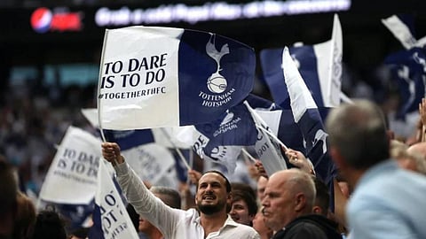 Tottenham fans at the club's new state-of-the-art stadium.