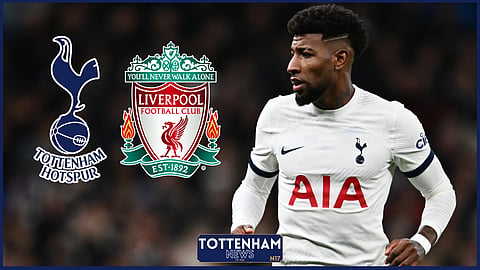 Tottenham defender Emerson Royal struggled against Liverpool