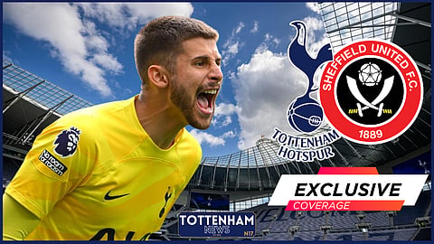 Guglielmo Vicario was involved in an embarrassing moment for Tottenham against Sheffield United.