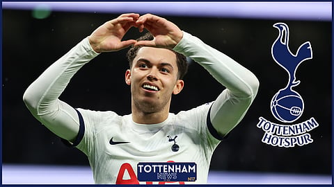 Tottenham forward Brennan Johnson