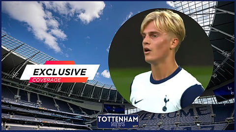 Lucas Bergvall featured for Tottenham v Hearts (Credit: SpursPLAY)