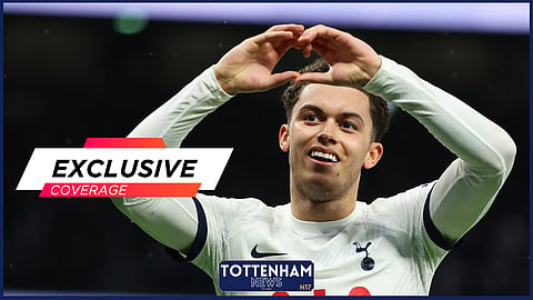 Tottenham forward Brennan Johnson