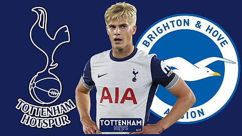 Tottenham midfielder Lucas Bergvall
