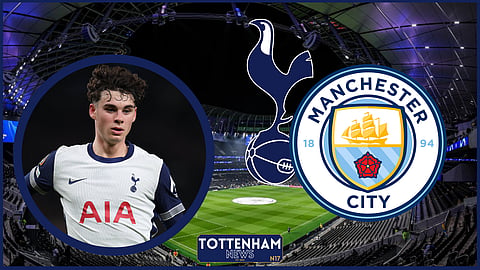 Tottenham star Archie Gray was linked to Manchester City (Credit: Imago)