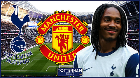 Djed Spence impressed for Tottenham v Manchester United. (Credit: Imago)