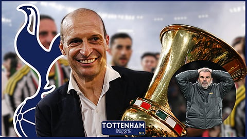 Tottenham fans want Massimiliano Allegri if Ange Postecoglou goes. (Credit: Imago)