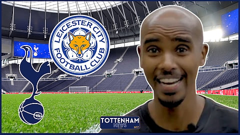 Mo Farah predicts Tottenham v Leicester City scoreline. Credit: Premier League