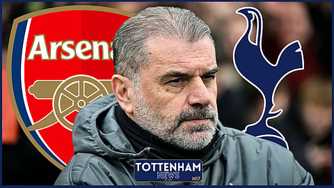 Tottenham manager Ange Postecoglou was left fuming v Arsenal (credit: Imago)