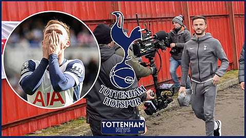 Maddison mocked before Tamworth v Tottenham. (Credit; Imago & Ollie Holt)