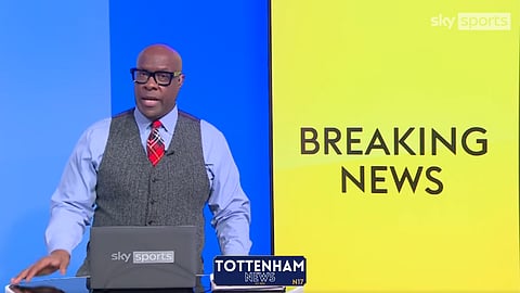Ange Postecoglou sack claim made at Tottenham. (Credit: Sky Sports News)