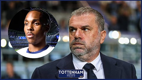 Ange Postecoglou has put the record straight on Mathys Tel's arrival. (Credit: Imago)