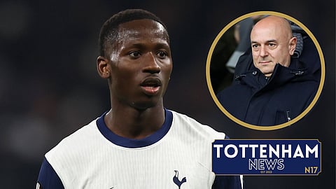 Tottenham midfielder Pape Matar Sarr. (Credit: Imago)