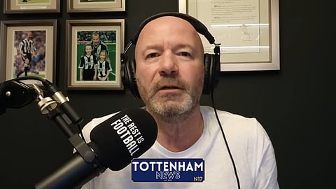 Alan Shearer speaking on Tottenham. (Credit: The Rest Is Football on YouTube)