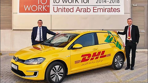 DHL Bring E-Cars to Dubai