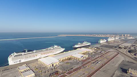 Port Rashid Receives 5 Cruise Liners in a Single Day