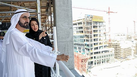Sheikh Mohammed Inspects Expo 2020 Site