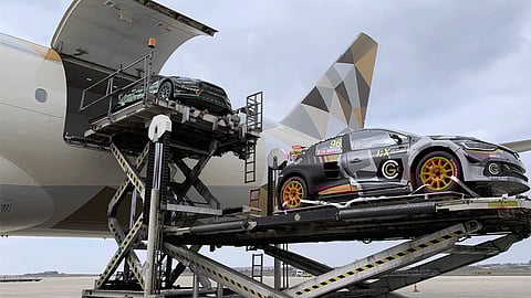 Etihad Cargo Flies in Top Rally Cars to Abu Dhabi
