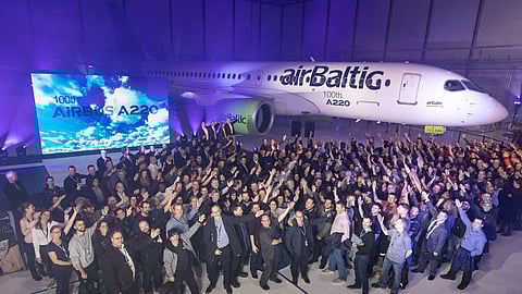 Airbus Celebrates 100th A220 Aircraft Produced