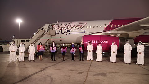 Watch: First Wizz Air Flight Lands at Abu Dhabi International Airport