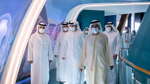 Mohammed bin Rashid Visits Alif - The Mobility Pavilion at Expo 2020