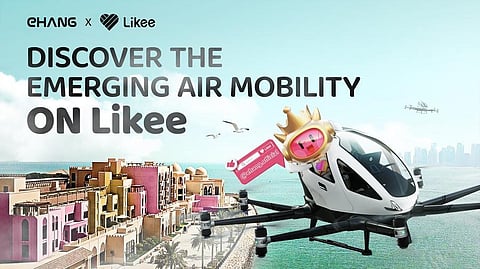 Likee Partners with EHang to Showcase Emerging Air Mobility Potential