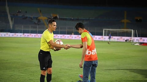 talabat Delivers Kick-off Ball in Egyptian League Match