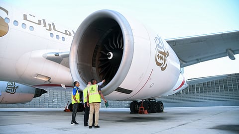 Emirates Ground Tests Engines with 100% Sustainable Aviation Fuel