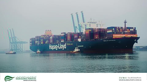 Saudi Global Ports Welcomes Huge TEU Hapag-Lloyd Mega-Ship