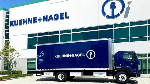 Kuehne+Nagel Pioneers Carbon Insetting for Electric Trucks