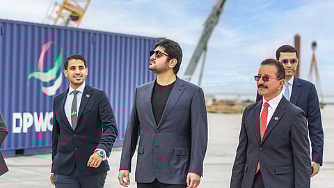 Maktoum bin Mohammed Visits DP World London Gateway