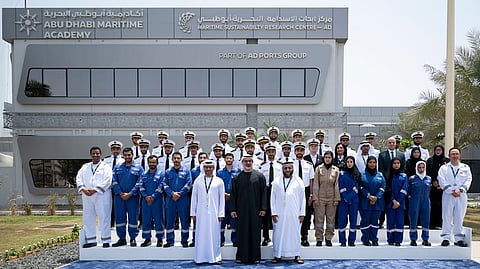 Khaled bin Mohamed bin Zayed Tours AD Ports Group’s Abu Dhabi Maritime Academy
