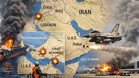 Drones Crash Near Dubai Airport, More Ships Hit in Strait of Hormuz as US-Israel-Iran War Widens