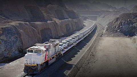 Etihad Rail Completes First Rail Transport of Finished Passenger Vehicles in the UAE