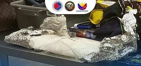 (FILE PHOTO) Illegal drugs intercepted at Clark International Airport. Photo courtesy of OTS.