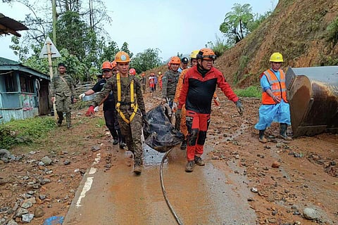 Rescuers have recovered 10 bodies, including five children from the same family, Monkayo municipal disaster officer Rocris Idul told AFP.