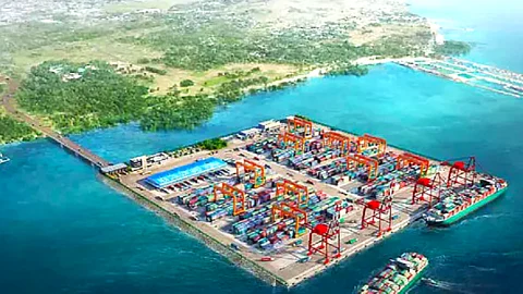 Artist’s rendition of the New Cebu International Container Port (Photo courtesy of Cebu Port Authority)