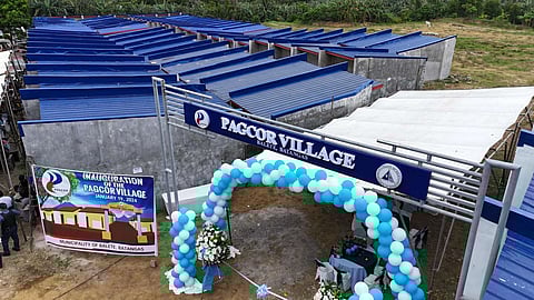 PAGCOR unveils two housing projects for Taal volcano victims