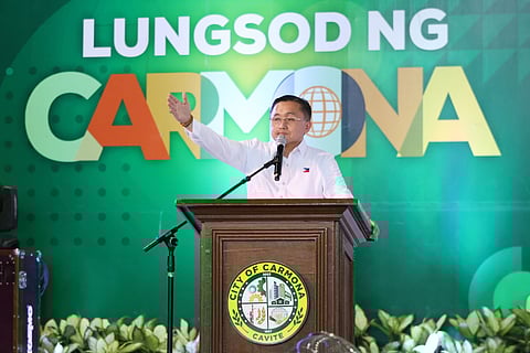 Sen. Bong Go in Carmona City