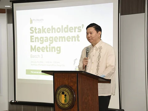 PhilHealth president and chief executive officer Emmanuel Ledesma Jr.