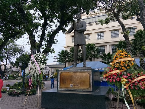 Statue of Vicente Rama, considered the father of Cebu City.
