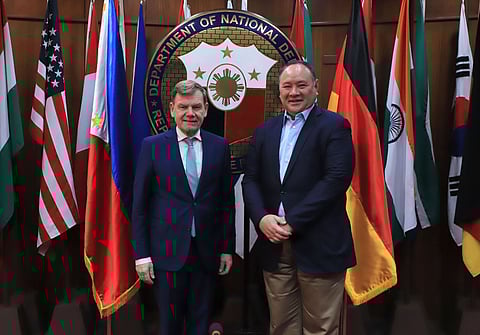 Defense Secretary Gilberto Teodoro Jr. met with Dr. Johann Wadephul, a member of the German Federal Parliament.
