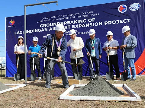 (FILE) DOTr Secretary Bautista led the ground-breaking ceremony of the Laguindingan Airport Passenger Building Terminal Building (PTB) extension.