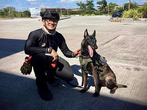 Valenzuela introduces first search-and-rescue dog for disaster response