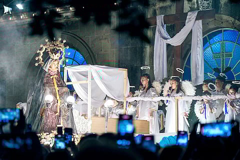 ON Easter morning, Catholic faithful assemble at the National Shrine of Our Lady of the Abandoned in Sta. Ana, Manila to take part in a reenactment of Christ’s visit with his mother on the day of His Resurrection.