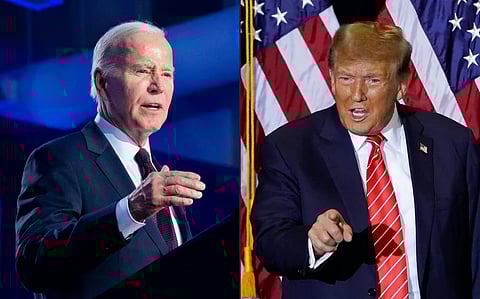 US President Joe Biden and former President Donald Trump.