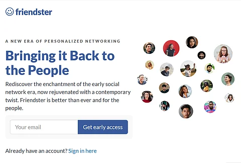 (Screenshot from new Friendster's website)