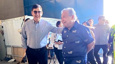 Transportation Secretary Jaime Bautista (right) gives Finance Secretary Ralph Recto a tour of the ongoing construction of the P488.5-billion Metro Manila Subway Project at the Valenzuela depot. Recto reaffirmed the Department of Finance’s commitment to securing funding for the third tranche of the project this March. Bautista reveals an overall project implementation progress rate at 40 percent as of January 2024.