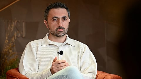 (FILES) Mustafa Suleyman, CEO of Inflection AI, speaks during The Wall Street Journal's WSJ Tech Live Conference in Laguna Beach, California on 17 October 2023.