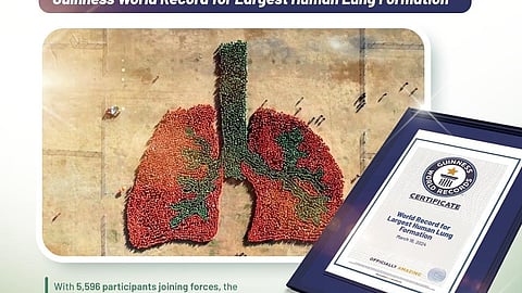 Phl sets Guinness World Record for largest human lung formation