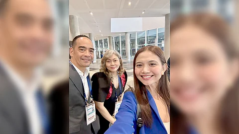 DIVINALAW senior partner Atty. Richie Avigale A. Ramos-Pilares (right) with AboitizPower president and CEO Manny Rubio and USAID-Energy Secure Philippines senior policy and finance advisor Claire Marie Yvonne Lee at the 2024 ASEAN-Australia Special Summit Climate and Clean Energy Transition Forum in Melbourne, Australia.